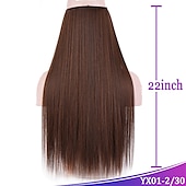 cheap Clip in Extensions-Curly Synthetic Hair 22 inch Hair Extension Fishing Line Hair 1pc / pack Adjustable Women&#039;s Girls&#039;