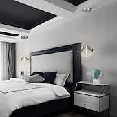 voordelige Eilandlichten-1-licht 9cm kristal mini hanglamp led metalen mini gegalvaniseerde eilandverlichting moderne eigentijdse stijl keuken eetkamer thuis bar licht 110-120v 220-240v