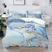 voordelige Dekbedovertreksets-3d beddengoed met marmeren print print dekbedovertrek beddengoed sets dekbedovertrek met 1 print print dekbedovertrek of sprei, 2 kussenslopen voor dubbel/queen/king