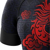 رجالي جورسيه الدراجة تنين مضحك كم قصير الدراجة جورسيه قمم مع 3 جيوب خلفية دراجة جبلية دراجة الطريق سريع جاف شرائط عاكسة الجيب الخلفي رطوبة فتل رياضات أصفر أحمر ملابس رخيصةأون قمصان رجالية-رجالي جورسيه الدراجة تنين مضحك كم قصير الدراجة جورسيه قمم مع 3 جيوب خلفية دراجة جبلية دراجة الطريق سريع جاف شرائط عاكسة الجيب الخلفي رطوبة فتل رياضات أصفر أحمر ملابس