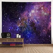 ieftine Tapisseria planetei-tapiserie galaxie cer înstelat peisaj spațial psihedelic violet imprimare artistică agățat de perete pentru decor acasă camera de zi dormitor