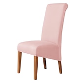 cheap Dining Chair Cover-Dining Chair Covers, Burgundy Stretch Chair Cover, Spandex High Back Chair Protector Covers Seat Slipcover with Elastic Band for Dining Room,Wedding