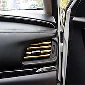 cheap DIY Car Interiors-Car Air Conditioner Trim Strip for Vent Outlet 20 Pieces Car Accessories Bling Interior for Men Women Truck Decor Air Vent Outlet Decoration Strip Universal Waterproof Bendable DIY U Shape