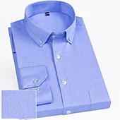 preiswerte Button-Down-Hemden für Herren-Herren Oberhemd Hemd Kragenhemd Grafik-Drucke Hochzeit Arbeit A B C D Langarm Quadratischer Ausschnitt Ganzjährig Bekleidung