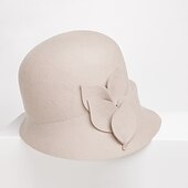 cheap Party Hats-Wool Hats with Pure Color 1pc Casual Headpiece