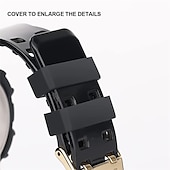 abordables Correas de reloj Garmin-6 correas de reloj inteligente para Samsung Galaxy, Garmin Forerunner 220, Fenix 7/6/5/5 Plus, Instinct 2/2 Solar/Solar/Instinct Standard, Forerunner 945/935/745, Watch 3 (45 mm, Watch 46 mm, Watch 22 mm, Silicona)