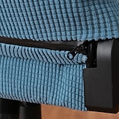 abordables Funda para silla de oficina-Funda para silla de oficina dividida, funda para silla de juego, color burdeos, elástica, lavable, funda para silla de ordenador, para sillón, silla giratoria, silla de juego, silla de jefe de