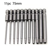 economico set di punte da trapano-50-75-100mm hollow plum blossom allungato s2 batch testa esagonale gambo cacciavite bit set di cacciaviti