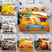 billige Dynetrekk sett-oktoberfest beer festival 3-delt dynetrekk sett hotellsengesett dynetrekk inkluderer 1 dynetrekk, 2 putevar for dobbeltrom/dronning/konge(1 putevar for tvilling/enkeltrom)