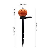 billige Halloween utendørs-utendørs solcelledrevne gresskarlys halloween dekorativ sti lys for hage hage plen landskap ferie lys 1/2 stk
