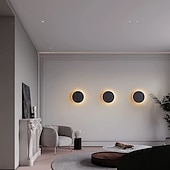 abordables Appliques murales encastrées-lightinthebox 1 lumière 15 cm applique murale LED lampes murales design circulaire mini style simple / moderne / contemporain salon chambre salle à manger lumière en métal 110-120v / 220-240v