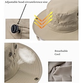 economico Copricapo da esterno-Cappello da sole Cappello da pesca Cappello da escursionismo Cappello Portatile Protezione Solare UV Protezione solare Estate Primavera Autunno Ampia tesa Per uomo Per donna Campeggio / Escursionismo
