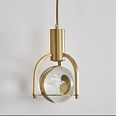 billige Pendellys-12cm pendel lanterne design pendel lys kobber messing moderne 220-240v