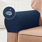billiga Fotpallöverdrag-stretch armstödsöverdrag spandex vattentäta armskydd för stolar vinröd soffa soffa fåtölj överdrag för vilstol soffa set om 2st