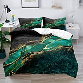 voordelige Dekbedovertreksets-3d beddengoed met marmeren print print dekbedovertrek beddengoed sets dekbedovertrek met 1 print print dekbedovertrek of sprei, 2 kussenslopen voor dubbel/queen/king