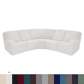 economico Poltrone reclinabili e poltrone wingback-copridivano componibile a forma di L copridivano reclinabile copridivano angolare bordeaux copridivano reclinabile elasticizzato lavabile (4 coprischienali, 4 coprisedili, 1 copridivano angolare, 2