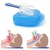 abordables Cuidado Personal &amp; Salud-Protector bucal para dejar de rechinar los dientes, antironquidos, bruxismo con estuche, ayuda para dormir, elimina los ronquidos, cuidado de la salud, boquilla antironquidos