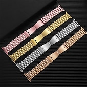 ieftine Curele Apple Watch-Brățări cu Legături Compatibil cu Curea de ceas Apple Watch 38mm 40mm 41mm 42mm 44mm 45mm 49mm Buclă Lux Închidere metalică Oțel inoxidabil Curea de ceas de schimb pentru iwatch Series Ultra 8 7 6 5