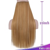 cheap Clip in Extensions-Curly Synthetic Hair 22 inch Hair Extension Fishing Line Hair 1pc / pack Adjustable Women&#039;s Girls&#039;