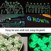 cheap Holiday Decoration-6pcs/Set UV Gaffer Fluorescent Party Tape Blacklight Reactive Glow In The Dark Tape Neon Cloth Tape Warning Stage Prop Home Decoration