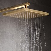 economico Rubinetti doccia-rubinetto della doccia, sistema doccia doccia a pioggia sistema di soffione body jet massaggio set doccia inclusa soffione doccia sonoro doccia a pioggia antico stile vintage nichel spazzolato