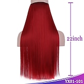 cheap Clip in Extensions-Curly Synthetic Hair 22 inch Hair Extension Fishing Line Hair 1pc / pack Adjustable Women&#039;s Girls&#039;