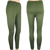 ieftine Jambiere simple-colanți de modă pentru femei jambiere pantaloni de lungime întreagă ocazional weekend elastic elastic simplu control burtă ridicare subțire trandafir rosu 2xl