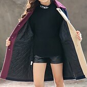 cheap Girl&#039;s Trench Coats-Girls&#039; 3D Kids Winter Jacket Color Block Coat Long Sleeve Spring Fall Active Adorable Kids 3-12 Years Regular Fit