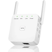 cheap Wireless Routers-WiFi Range Extender Signal Booster up to 4000 sq.ft Wireless Internet Repeater Wi-Fi Booster and Signal Amplifier with Ethernet Port