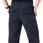 baratos Partes inferiores-Homens Calças de Trilha Calças forradas de lã Casaco de inverno Calças Softshell Militar Inverno Outono Ao ar livre Térmico / Quente A Prova de Vento Bolso multi Redutor de Suor Calças Cintura