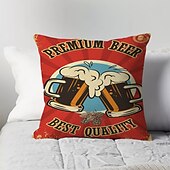 رخيصةأون غطاء وسادة العطلات-oktoberfest beer double side cushion cover 4pc soft الزخرفية مربع رمي غطاء وسادة غطاء وسادة كيس وسادة لأريكة غرفة نوم جودة عالية آلة قابل للغسل