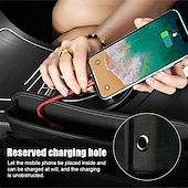 cheap Car Organizers-Car Seat Gap Filler Organizer, Leather Storage for Front Seat Side, Car Seat Catcher Universal for Most Cars, SUVs, Vehicle, Car Interior Accessories Pocket Organizer