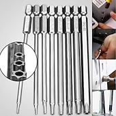 economico set di punte da trapano-50-75-100mm hollow plum blossom allungato s2 batch testa esagonale gambo cacciavite bit set di cacciaviti