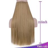 cheap Clip in Extensions-Curly Synthetic Hair 22 inch Hair Extension Fishing Line Hair 1pc / pack Adjustable Women&#039;s Girls&#039;