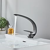 cheap Classical-Bathroom Sink Faucet - Classic Oil-rubbed Bronze / Nickel Brushed / Electroplated Centerset Single Handle One HoleBath Taps