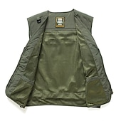billiga Herrars fiskeväst-Herr Väst Gilet Fiskeväst Vandringsväst Ärmlös väst Gilet Jacka Utomhus Gata Helgdag Dagliga kläder Streetwear Elegant och modernt Sommar Vår Ficka Polyester Andningsfunktion Snabb tork Ren färg