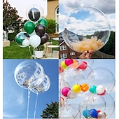 billige Ballonger-20 stk boboballonger bobleballonger, klar boboballong, stor gjennomsiktig bobleballong til juledekorasjon i bursdagsfesten
