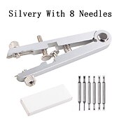 cheap Watch Repair Tools-Silver 4/6/8 Needles V-Shaped Raw Ear Pliers Watch Repair Tool Raw Ear Strap Disassembly Pliers Accessories