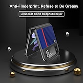 cheap Samsung Cases-Phone Case For Samsung Galaxy Z Flip 6 Z Flip 4 Z Flip 3 Flip Flip Solid Colored PC PU Leather