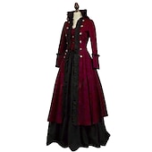 abordables Robes-Rococo Victorienne Robe de Bal Costume de fête Bal Masqué Robe de Bal Déguisement Femmes Mascarade Carnaval Soirée Halloween Adulte Robe