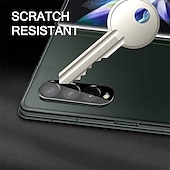 お買い得  サムスン用保護フィルム-[6パック] スクリーンプロテクター+カメラレンズプロテクター フロントとバックのスクリーンプロテクター 用途 サムスンのギャラクシー Zフォールド6 Z Fold 5 Z Fold 4 Z Fold 3 強化ガラス TPUヒドロゲル 硬度9H 指紋防止 ハイディフィニション(HD) 超薄型 3Dタッチ対応