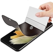 cheap Samsung Screen Protectors-[1 Pack] Screen Protector For Samsung Galaxy S24 Ultra Plus S23 S22 S21 S20 Plus Ultra S10 Note 20 Ultra 10 Plus S25 Ultra TPU Hydrogel Privacy Anti-Spy 9H Hardness Self-healing Anti-Fingerprint