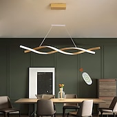 cheap Chandeliers-2-Light 80 cm Line Design Chandelier Aluminum Linear Painted Finishes Modern Simple LED 110-120V 220-240V