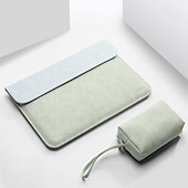 levne Tašky, pouzdra a pouzdra na notebooky-Rukávy na notebook 12 &quot; 13.3 &quot; 14 &quot; palec Kompatibilní s Macbook Air Pro, HP, Dell, Lenovo, Asus, Acer, Chromebook Notebook Voděodolný Nárazuvzdorné PU kůže Pevná barva pro Obchodní kancelář