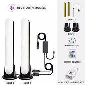 Недорогие Умный ночной свет-Bluetooth APP WiFi светодиодная умная лампа Лента RGB Атмосферное освещение Музыкальная синхронизация 12 режимов TV Wall Компьютерная игровая комната Декоративный ночник