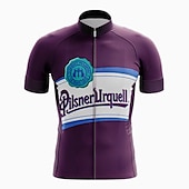 abordables Maillots Hombre-Hombre Maillot de Ciclismo Bloque de color Manga Corta Bicicleta Maillot Camiseta con 3 bolsillos traseros MTB Bicicleta Montaña Ciclismo Carretera Secado rápido Bandas Reflectantes Bolsillo trasero