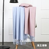 preiswerte Schals &amp; Handschuhe für Männer-Doppelseitiger Kaschmirschal für Herren Herbst und Winter verdickter warmer Schal Winterwollschal für Herren
