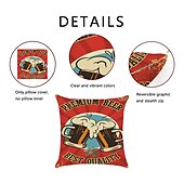 رخيصةأون غطاء وسادة العطلات-oktoberfest beer double side cushion cover 4pc soft الزخرفية مربع رمي غطاء وسادة غطاء وسادة كيس وسادة لأريكة غرفة نوم جودة عالية آلة قابل للغسل