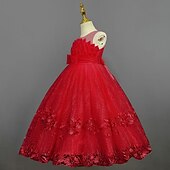 abordables Robes à Fleurs pour Filles-Enfants Fille Robe de demoiselle d&#039;honneur Robe Couleur Pleine Sans Manches Utilisation Mariage Soirée Princesse Doux Coton Maxi Robe de princesse rose Robe Trapèze Robe de demoiselle d&#039;honneur Et