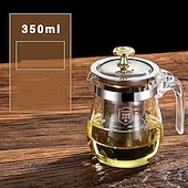 cheap Kitchen Utensils &amp; Gadgets-Heat Resistant Glass Teapot With Stainless Steel Tea Strainer Infuser Flower Kettle Kung Fu Teawear Set Puer Oolong Pot